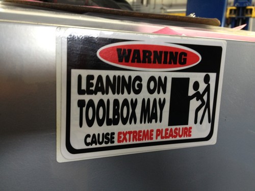 Leaning toolbox overlay - leaning,